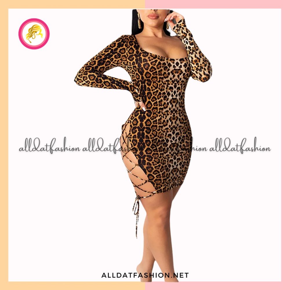 Bodycon Drawstring Mini Party Dress